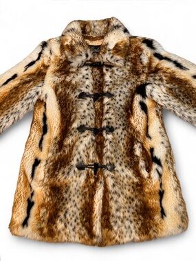 ⚡️FIRM⚡️ Vintage Regal Faux Fur Coat-Lynx Leopard Mink Tiger Animal Print- Lined
